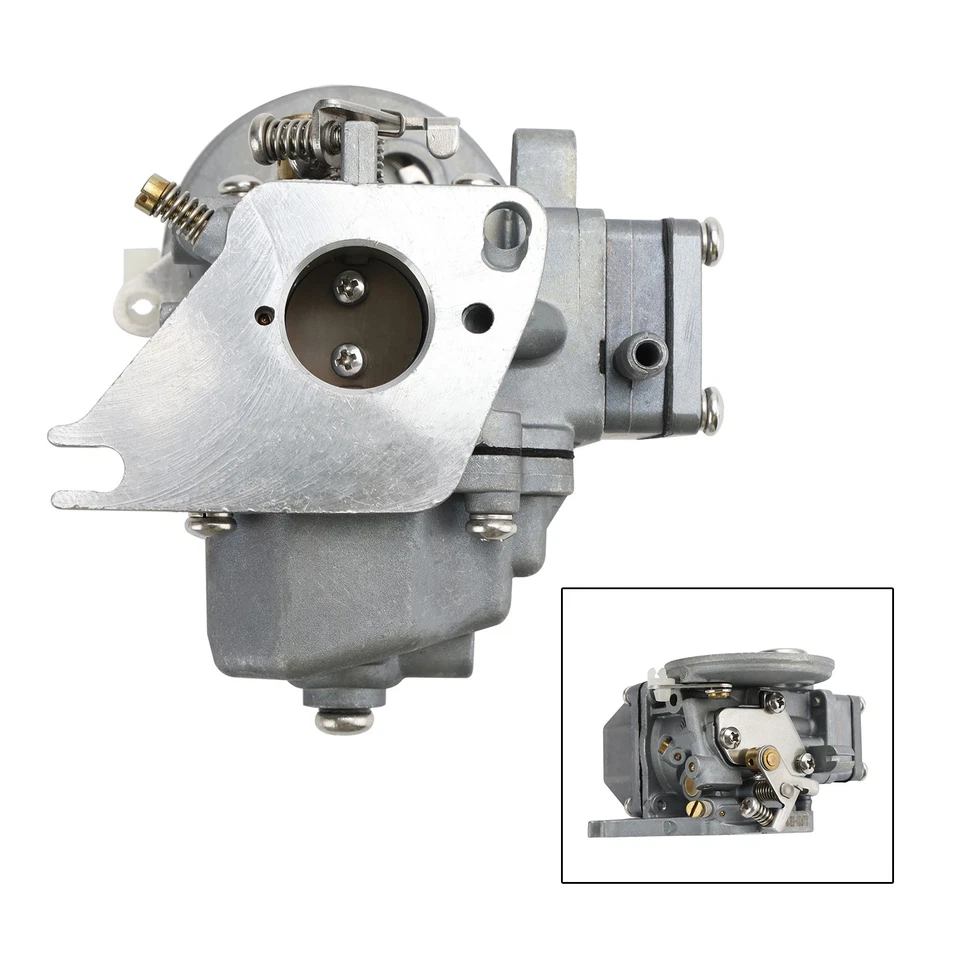 Outboard Engine Carburetor Carb fit for Yamaha 2 Stroke 4HP 5HP 6E0-14301-05 - Image 3 of 4