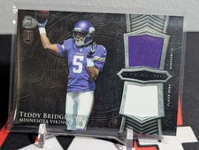 2014 Bowman Sterling Dual Relic Teddy Bridgewater RC - Vikings 