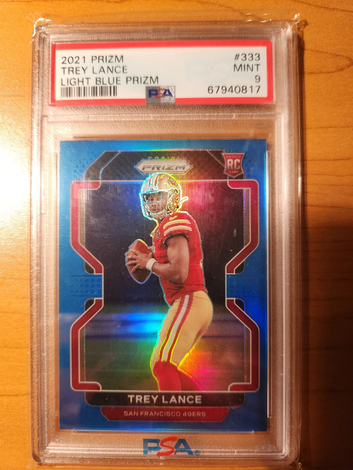 2021 Panini Prizm - Rookie Trey Lance #333 Light Blue Prizm (RC)