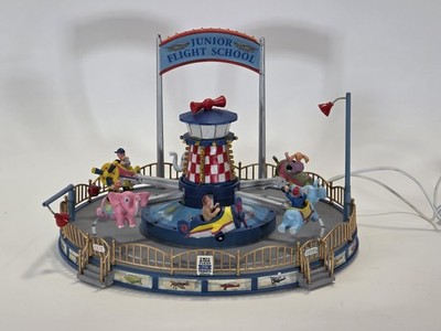 Lemax Christmas Carnival Ride 74703 Junior Flight School 2008 Rare Retired 