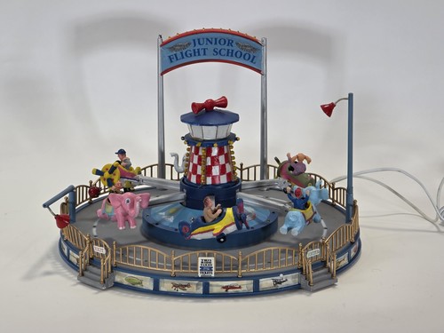 Lemax Christmas Carnival Ride 74703 Junior Flight School 2008 Rare Retired 
