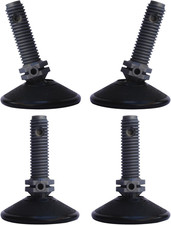 4X Viti Di Regolazione Con Giunto Sferico M10 Piedini Regolabili Pavimento Piede