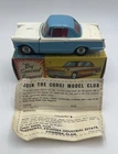 Vintage Corgi Toys 231 Triumph Herald Coupe White Blue With Leaflet Original Box