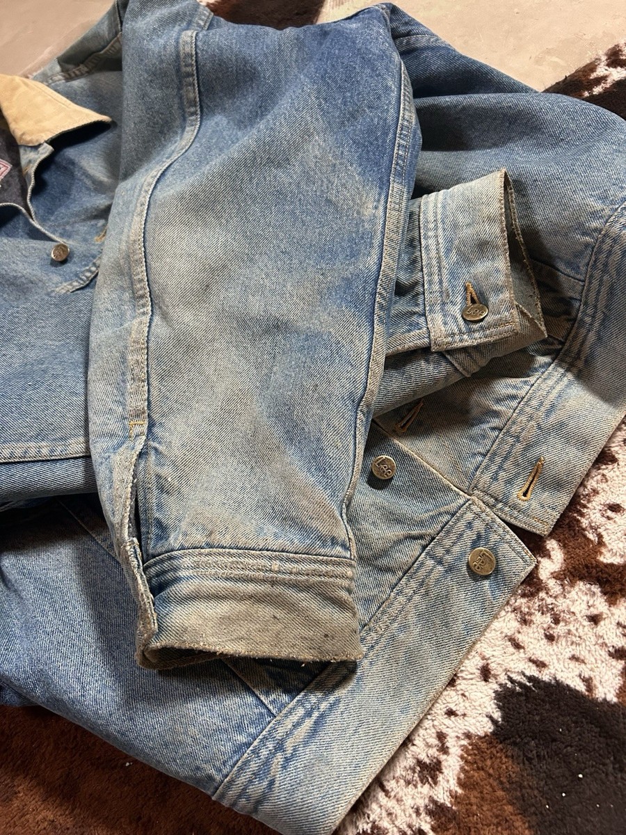 Vintage Lee Storm Rider Denim Jacket XL | eBay