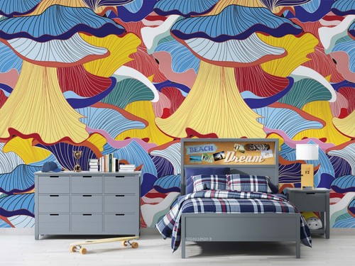 3D Abstract Watercolor Pattern Wall Murals Wallpaper Murals Wall Sticker - Picture 2 of 11