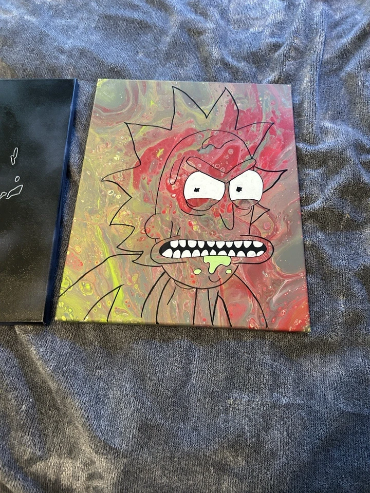 Tow Rick and Morty Canvas Paintings - Image 3 of 4