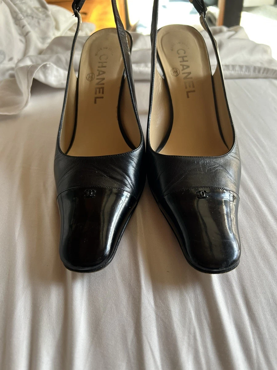 CHANEL Slingbacks Med 1 to 2 3/4 Inch Women's Heels for sale | eBay