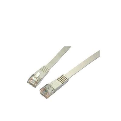 Cavo Ethernet Rete LAN Cat 5E Piatto Grigio 30 Metri