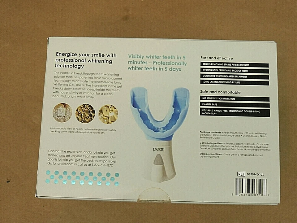 SISTEMA DE BLANQUEAMIENTO DENTAL IÓNICO TANDA PEARL Foto 2 de 4