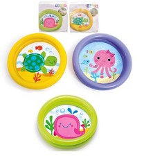 Image of Intex Baby Paddling Pool 2 Ring Small 61cm Inflatable Home Garden Holiday Fun
