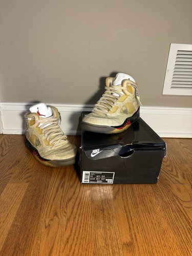 Size 8.5 - Jordan 5 SP x Off-White Mid Sail