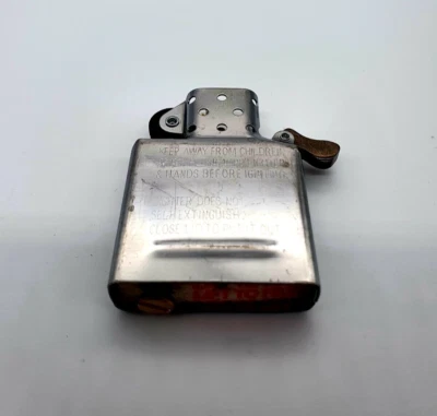 Original ZIPPO Chrom Einsatz Insert Ersatzteil Benzin Einsatz / Klassiker