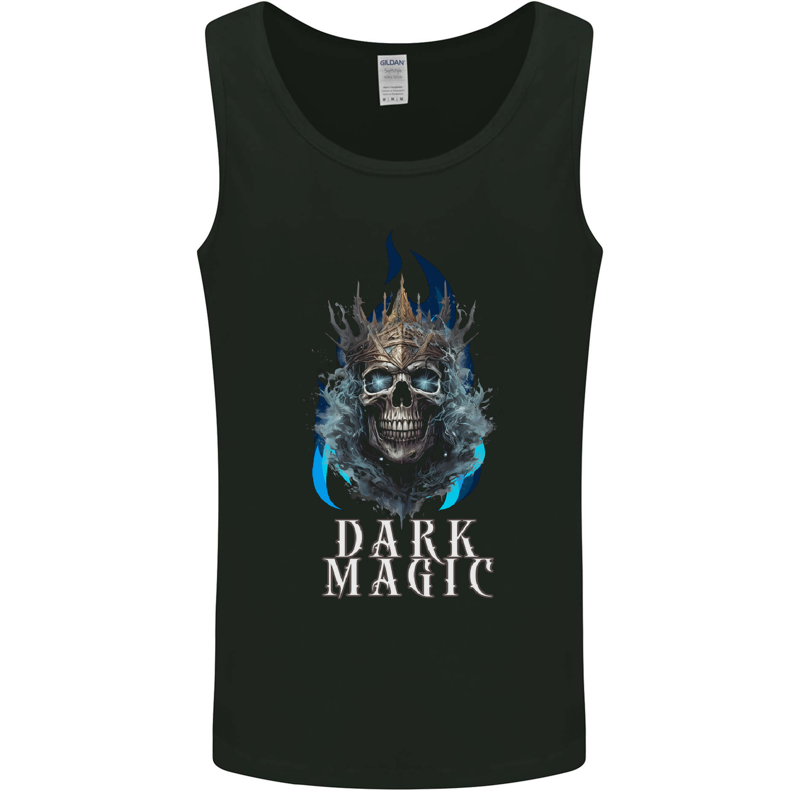 Dark Magic Skull King Mens Vest Tank Top
