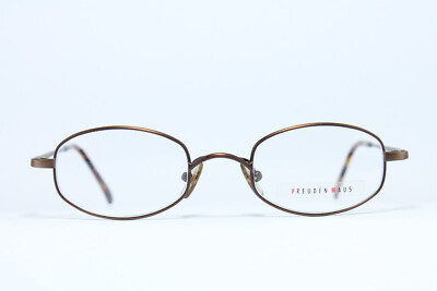 FREUDENHAUS LEX CPR Vintage Eyeglasses Frame Japan Titanium Brown Small