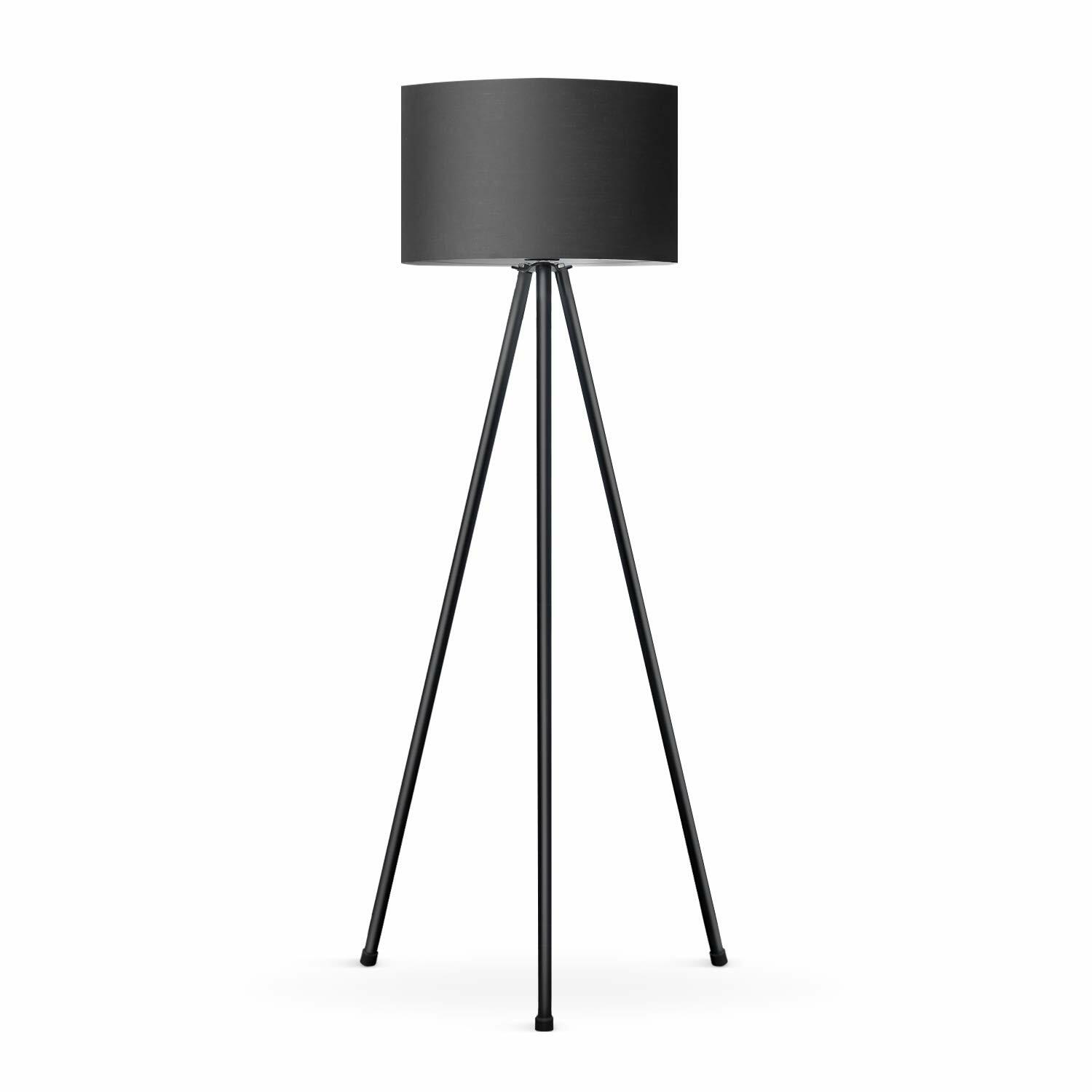 tomons Lampada da Terra LED Dimmerabile Contemporanea con Treppiede in Metallo, 