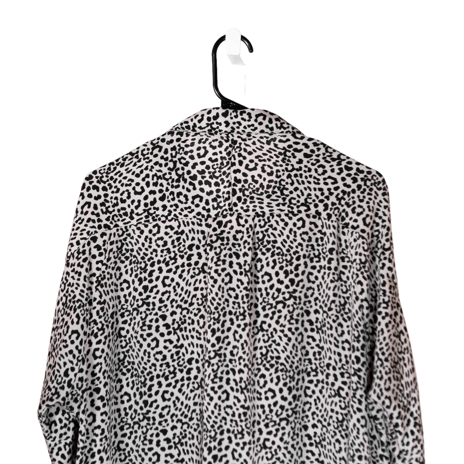 Express Womens Medium Leopard Print Button Up Blo… - image 7
