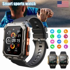 New Military Smart Watch for Men Answer/Make Rugged Tactical Fitness Tracker-USA