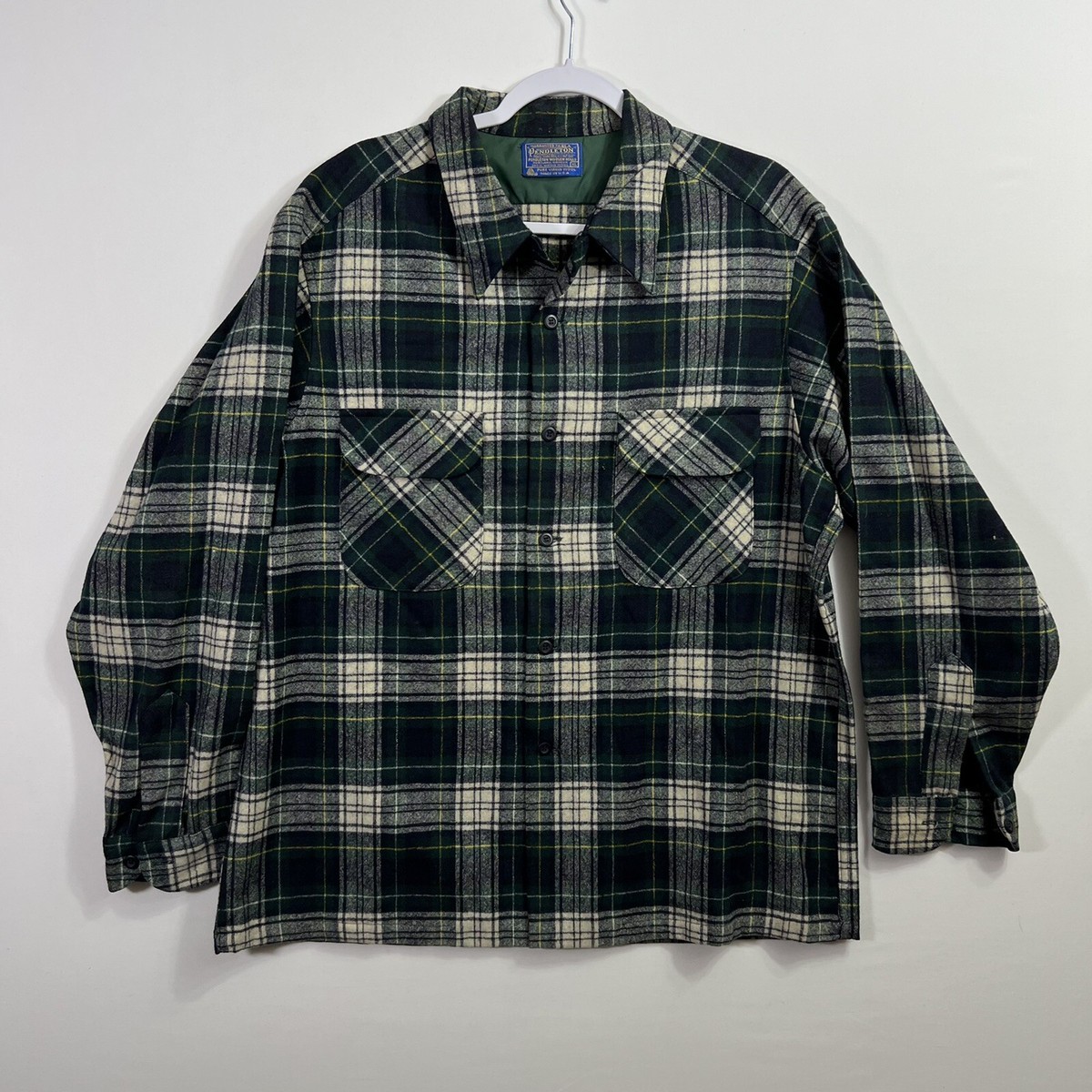 Vintage 70s Pendleton Virgin Wool Campbell Tartan Long Vintage 70s Pendleton Virgin Wool Campbell Tartan Long