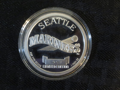 Ken Griffey Jr Mariners 1 Troy Ounce .999 Fine Silver Coin | eBay