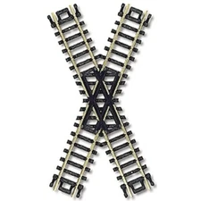 Atlas 2567 N Code 80 Nickel Silver Rail 45° Crossing Track Section NOS