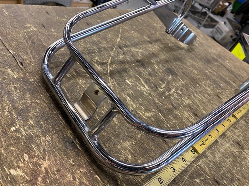 NOS Honda GL1100 Gold Wing Interstate Front Fender Trim Bumper Chrome Acc Vtg - Picture 6 of 6