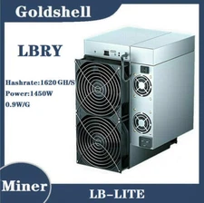 Goldshell LB-Lite Miner ASIC LBRY 1620GH/S 1450W 0.9W/G Built-in Power Supply