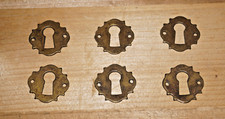 Targa chiave,, piccola, 6 pezzi, ottone antico, dimensioni 26 x 26 mm, prezzo speciale