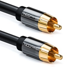 deleyCON 3m Subwoofer Kabel Cinch RCA Kabel 2...