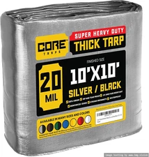 Extreme Heavy Duty 20 Mil Tarp Cover, Waterproof, UV Resistant, Rip and Tear Pro