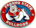 Fresno State Bulldogs Pins Hard To Find Fresno State University Oval Logo Pin