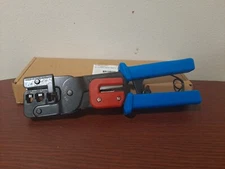 C2G 19579 RJ11/RJ45 Crimping Tool with Cable Stripper, TAA Compliant