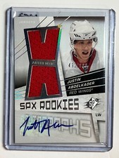 2008-09 SPx #165 Justin Abdelkader Autographs /999 RC Rookie Red Wings (2)
