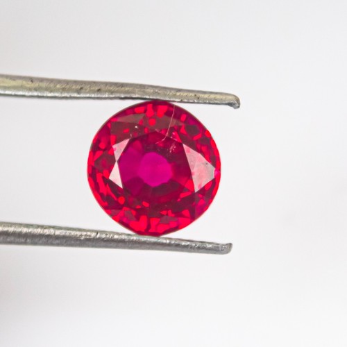 10.0 Ct Certified Natural Round Cut Red Ruby Madagascar Top Quality Gems W-840 - Picture 18 of 21