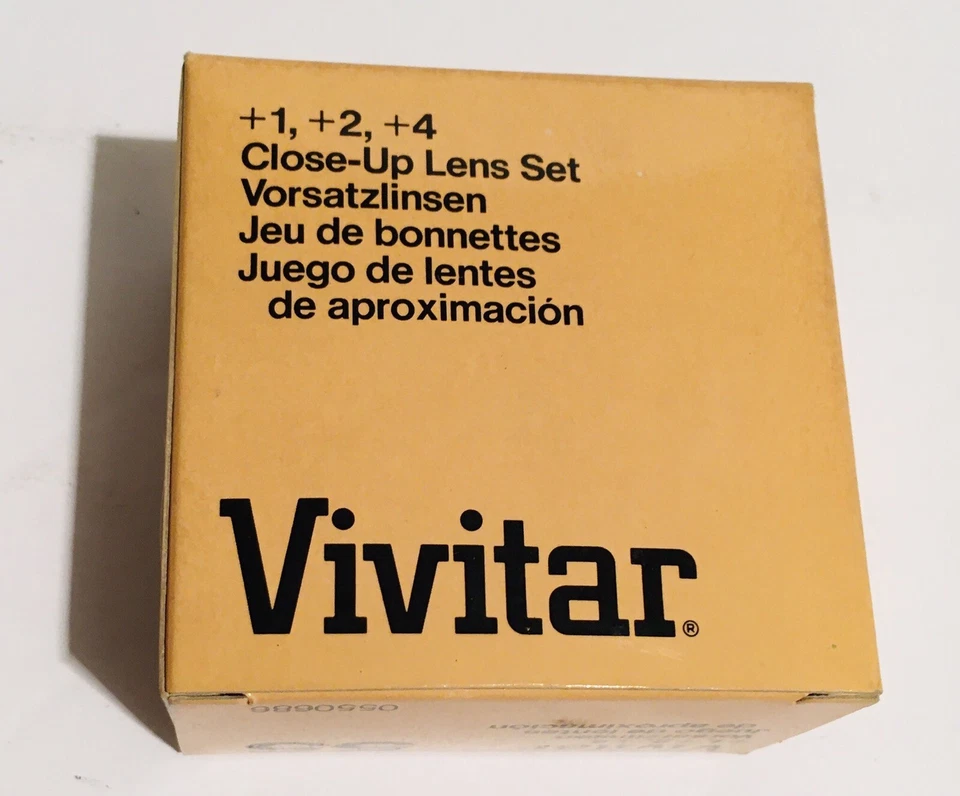 Rare Vivitar 55mm Close-Up Macro Lens Filter Set +1 +2 +4 W/ Case Original Box - Image 3 of 4