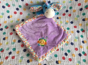 Disney Posh Paws Eeyore Donkey Baby Comforter Comfort Blanket Soft