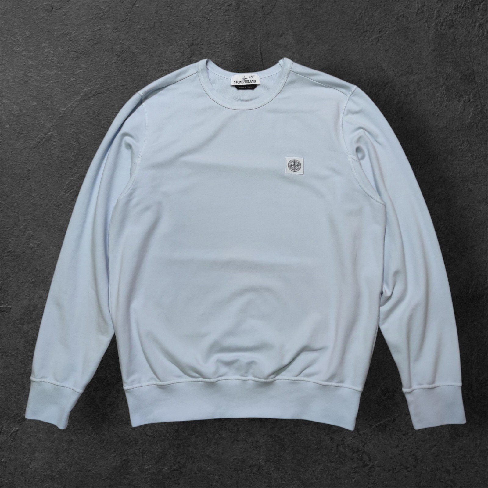 Stone Island Patch Program Light Blue Crewneck Sw… - image 1