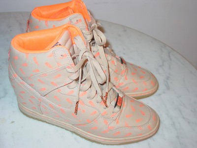 nike black wedge trainers