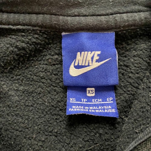 Nike Women Hoodie Sz XS Black Streetwear Tech 1/4 Zip Embroidered Logo - Picture 6 of 8