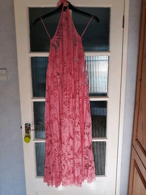 BRAND PINK LACE MAXI SUN DRESS/ BEACH COVER  12/14