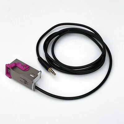 Audi Cable Auxiliar Adaptador 3.5mm Gato para Rns-E Navegación Plus A2 A3 A4 A6 - Imagen 1 de 4