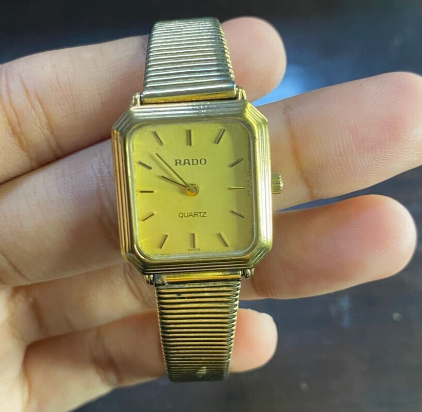 Rado Square Vintage Gold Quartz Watch 133.5183