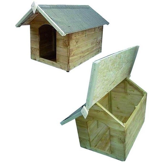 Casette Per Cani Legno Blinky Tetto Apribile 68x103x69H 8011779342446