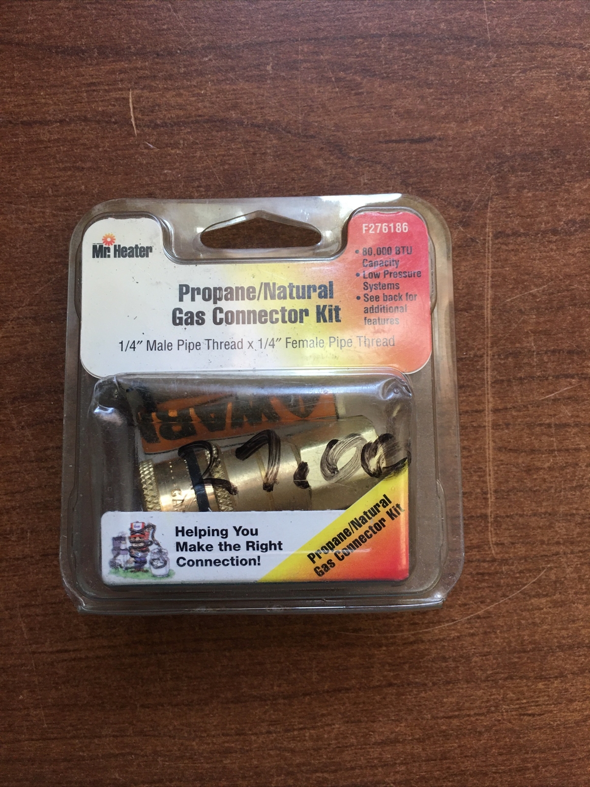 Mr Heater F276186 Quick Connector Set for Propane or Natural Gas with Excess Flow