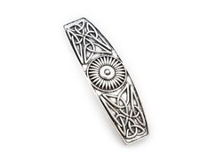 Smaller Celtic Knot Sunflower Hair Barrette