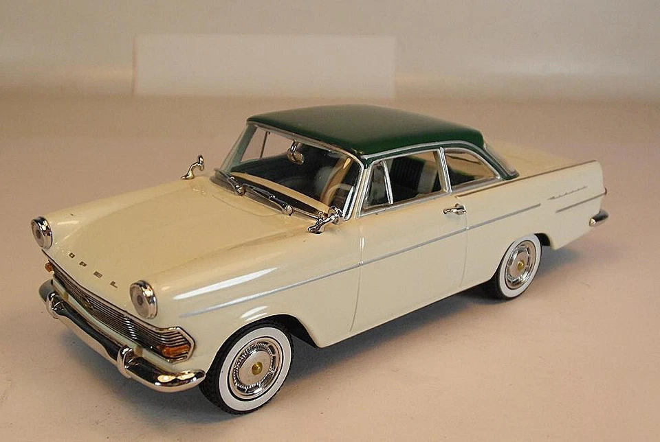 Minichamps PMA 1/43 Opel Rekord P2 Coupe weiß/grün #7612