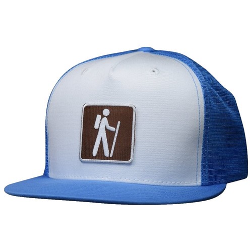 Circle J Trailers Snapback Mesh Back Trucker Hat Blue One Size