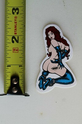 BLACK FLYS Eyewear Sunglasses Sexy Tattoo Lady Woman Vintage Surf Skate STICKER