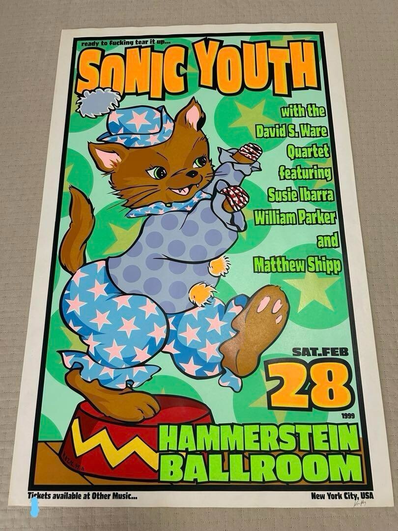 FRANK KOZIK フランク コジック　SONIC YOUTH Frank Kozik Sonic Youth Silkscreen Poster Edition 300 Signed 1999