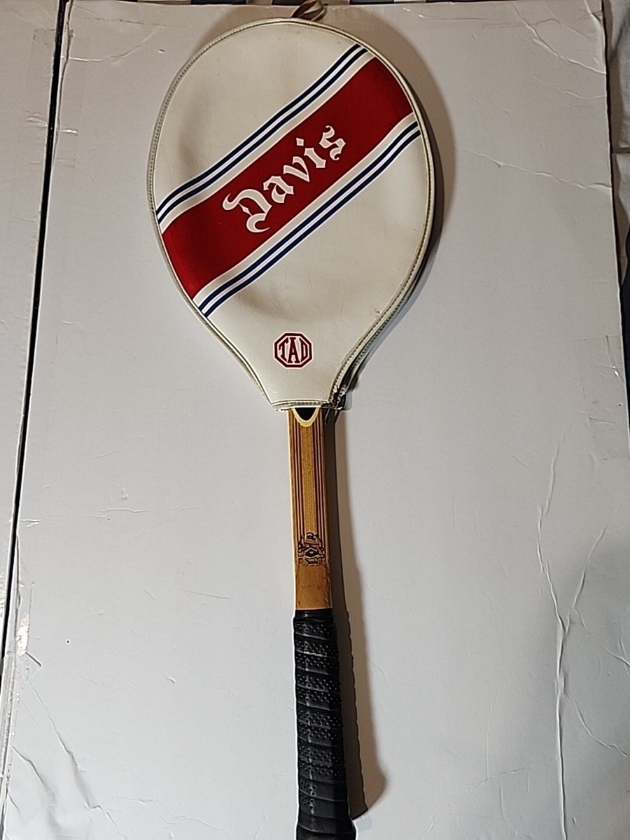Raquette De Tennis Vintage Tad Davis Professional - Bois - Grip 4.5 - USA