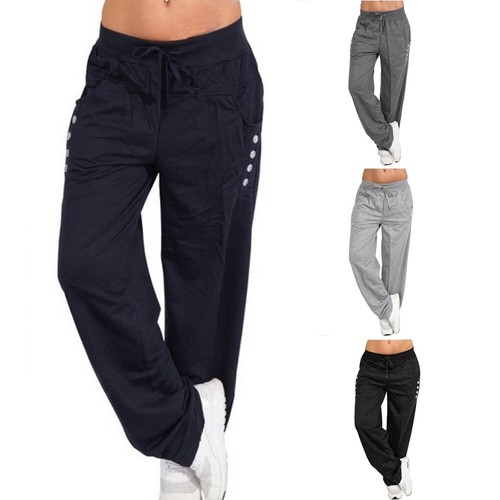 Womens Joggers Trousers Tracksuit Bottoms Casual Jogging Gym Pants Lounge Wear - Picture 2 of 6